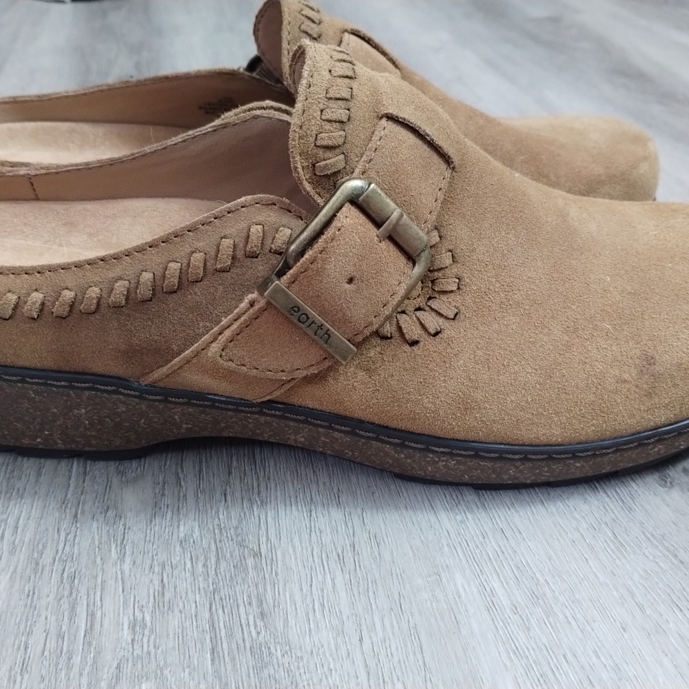 Earth Tan Suede Slip-On Shoes